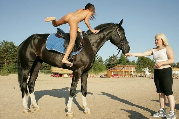 Ride on horseback - Spiritual and physical harmony are essential in nudist culture