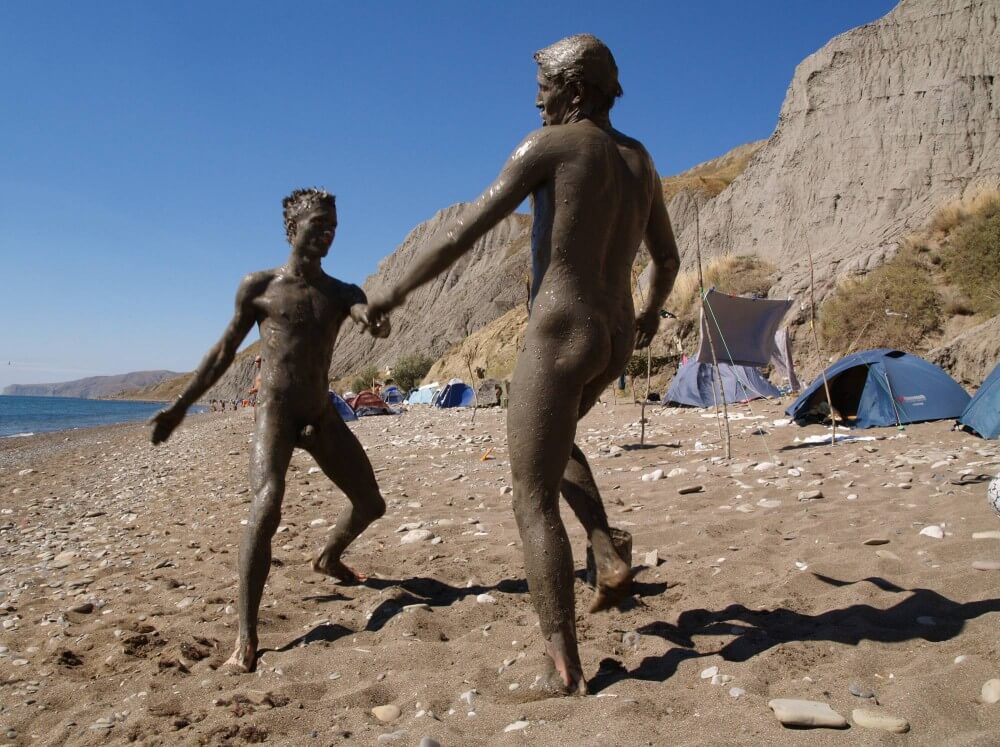 Jr Nudist Nude Beach Mud Soldiers photos - Being naked fosters trust