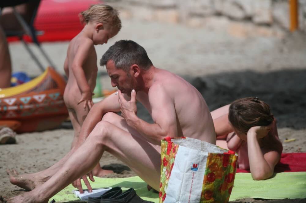 Nude Beach Assortment photos - Blending in with the crowd of nudists