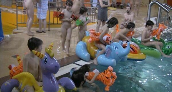 Indoor water runners 1 Full HD video - Completely naked people on planet Earth