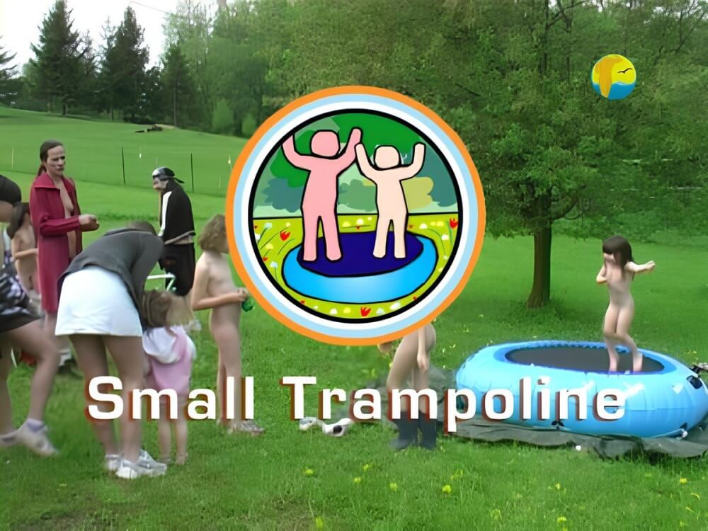 Naturist Freedom: Small Trampoline - Pure naturism teaches us to accept ourselves and others without judgment or criticism