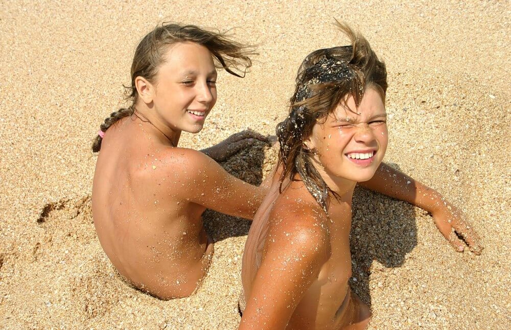 Ocean Beach Relaxing Photo Set - Nudism and naturism promote inner happiness and harmony
