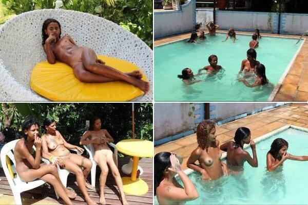 Brazil Pool Sunbath photos - Naturism encourages sincerity and honesty regarding the body