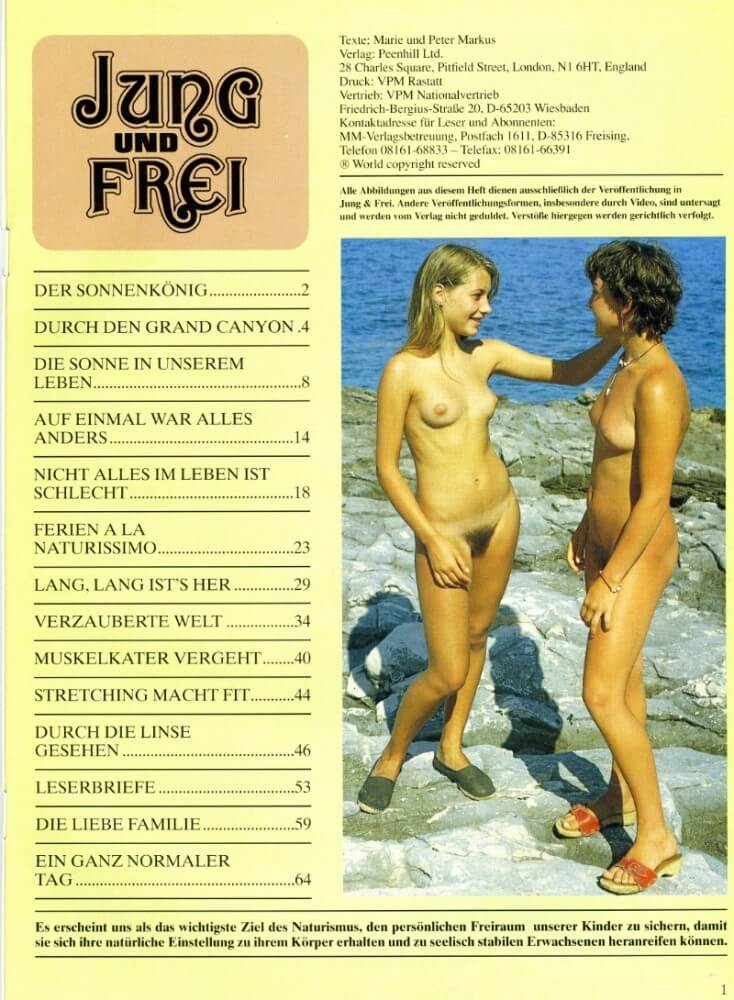 Jung und Frei Nr 76 - Nature fills the naked body with energy and inspiration