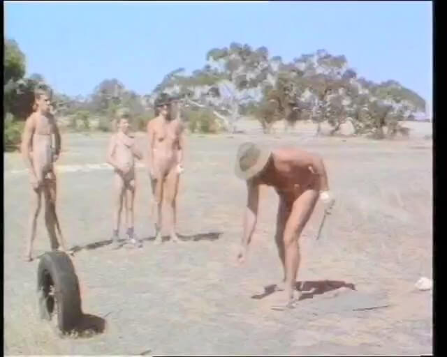 Naturism lifestyle retro - Living in harmony and tranquility is the primary goal of naturists and nudists