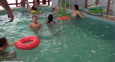 Indoor Swim Exercise 2 Full HD video - The practice of naturism fosters an atmosphere of trust and respect