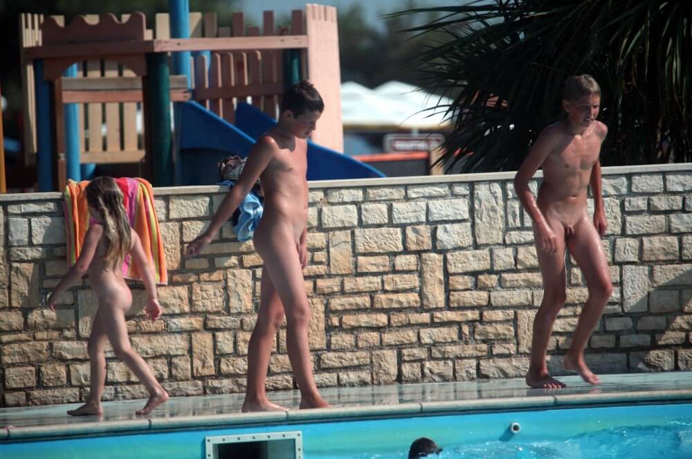Naturist Pool Assortment photos - Nudism supports personal freedom and individuality