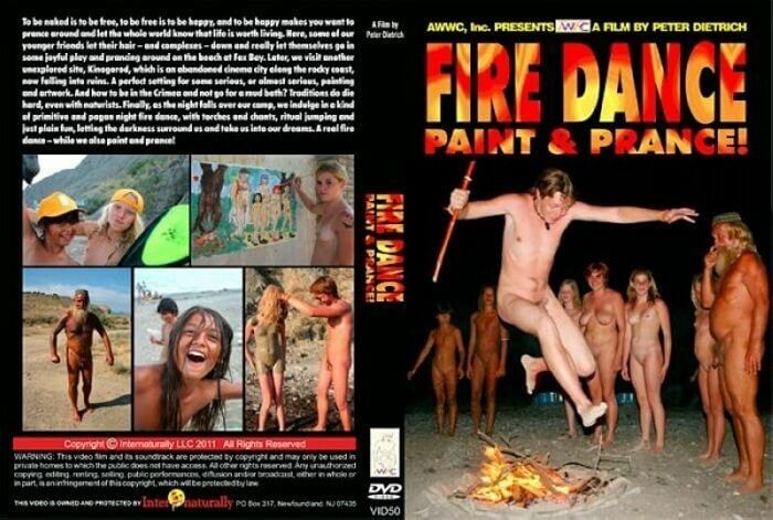 Enture, AWWC – Fire Dance, Paint and Prance! - Nudists relax beautifully—a sight to behold
