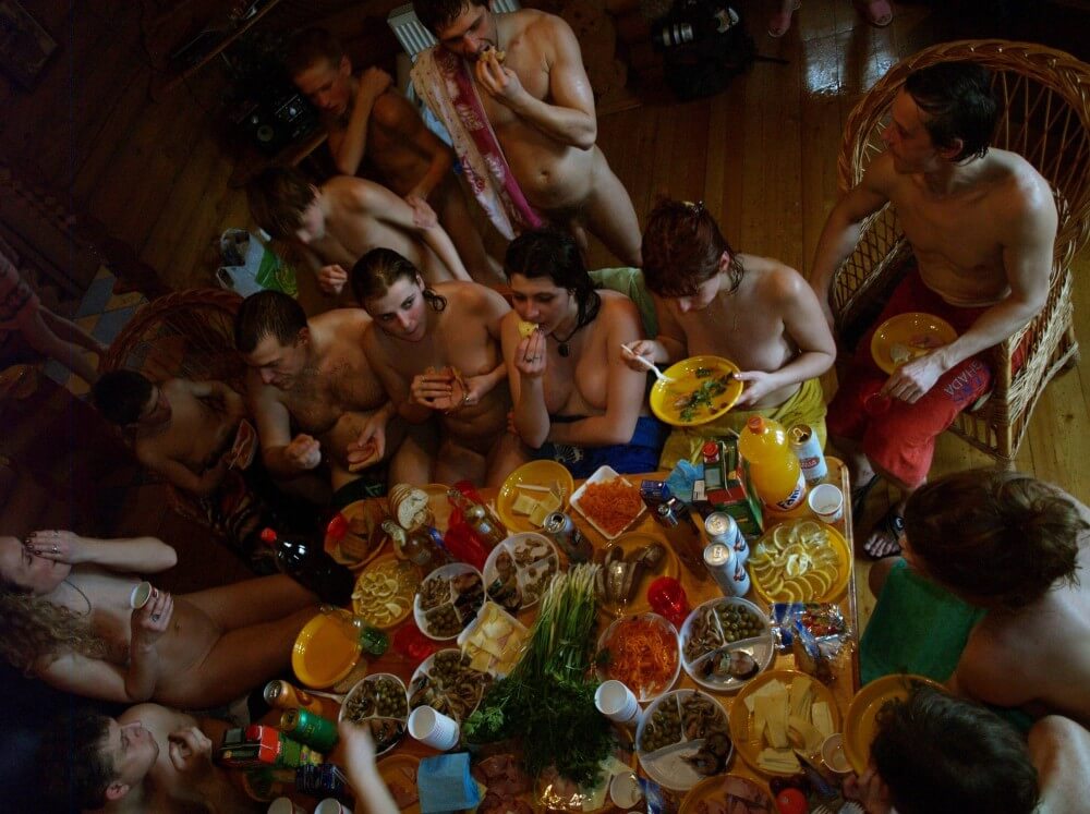 Family Valentines Dinning pics - True nudism began here