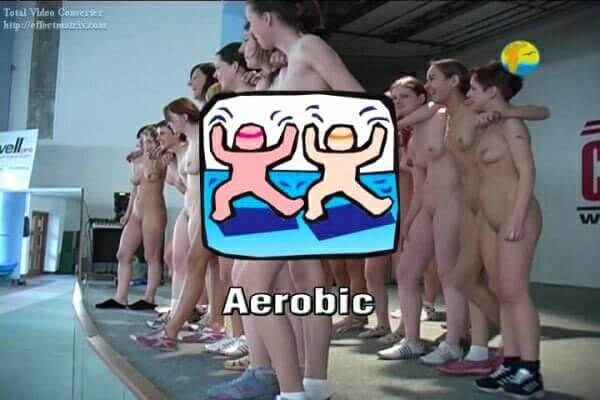 Naturist Freedom: Aerobic - The idea of personal freedom and self-acceptance is important in our nudist community