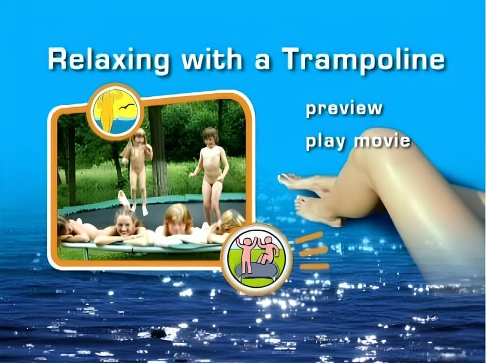 Naturist Freedom: Relaxing with a trampoline DVD - In naturism, nature serves as the bodys natural clothing