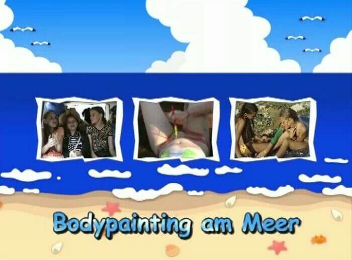 Naturistin: Bodypainting am Meer - Human nature in its original form