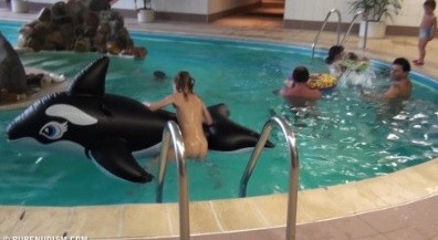 Naturism - Indoor dolphin ride Full HD upd - For naturists, nudity is part of natural existence